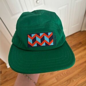 Cotopaxi Green Cap with Chevron Zig Zag Patch